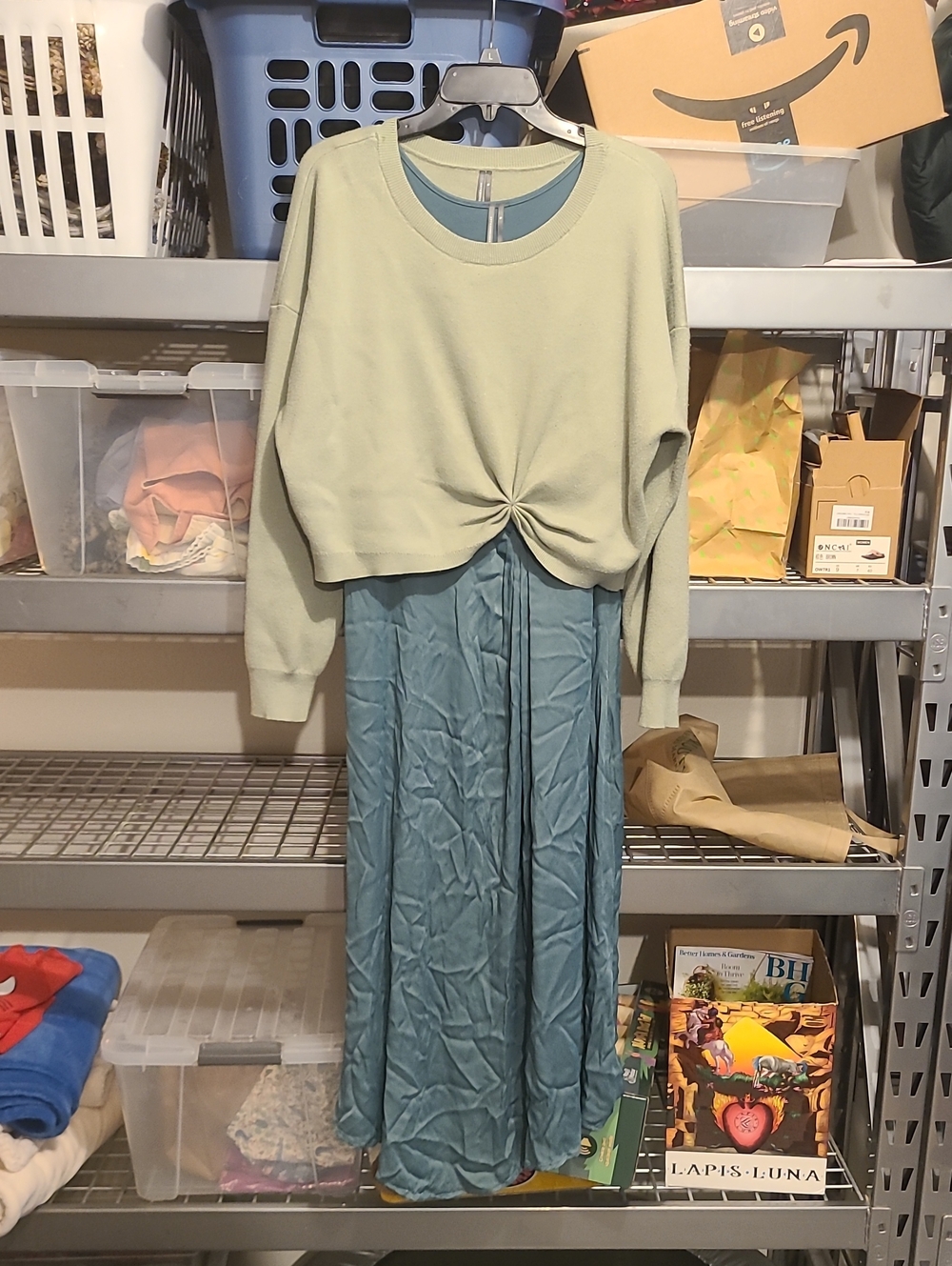Anthropologie Two-tone Dress Set
